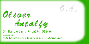 oliver antalfy business card